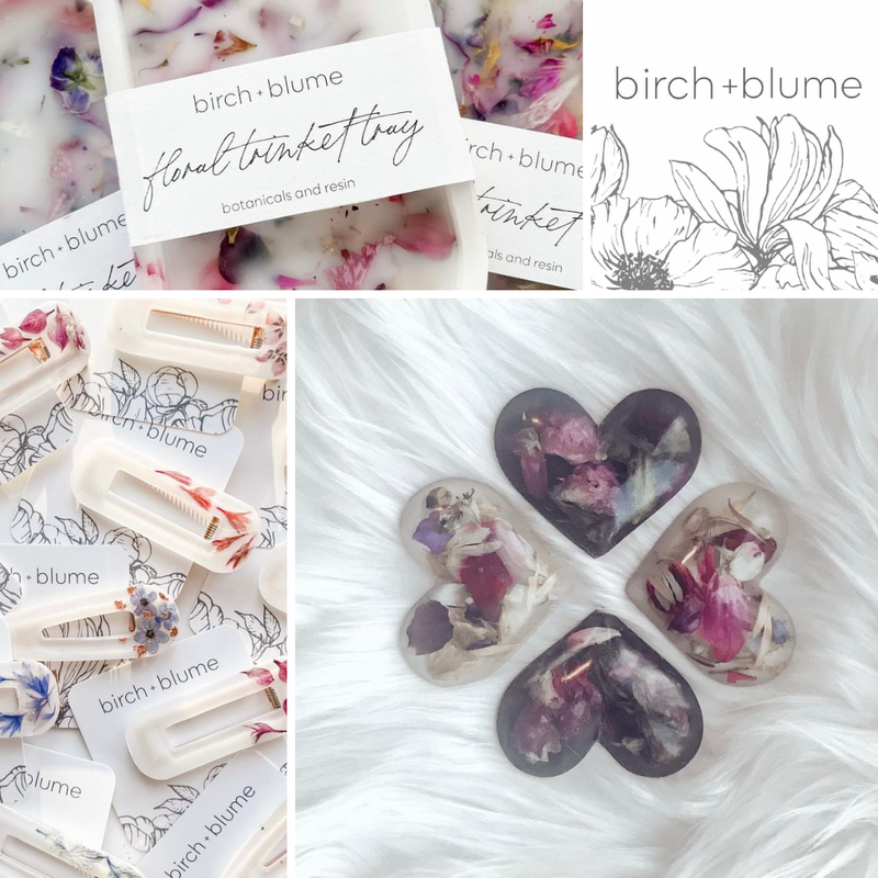 Birch and Blume hair clips and magnets